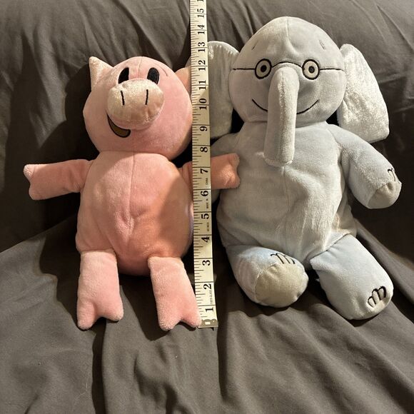 Kohl's Mo Willems ELEPHANT & PIGGIE Plush Set Yottoy Stuffed Kohls 2007 - Picture 8 of 8